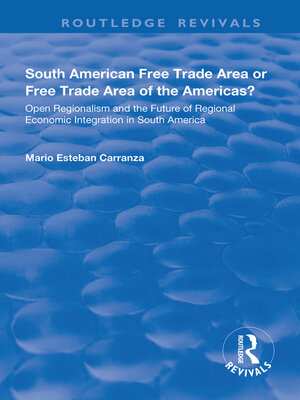 cover image of South American Free Trade Area or Free Trade Area of the Americas?